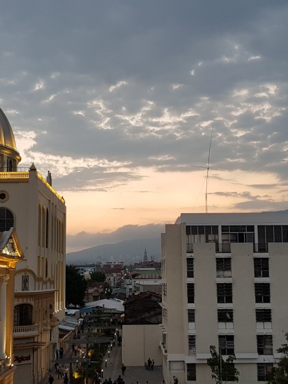 Teatro Nacional, Catedral y Banco Hipotecario, centro de San Salvador